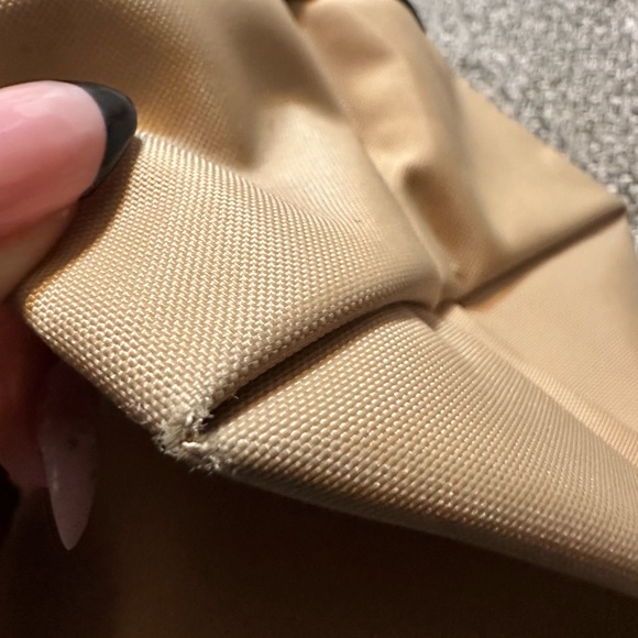 Longchamp mini Elegant Tan and Green Tote Bag - Picture 9 of 14